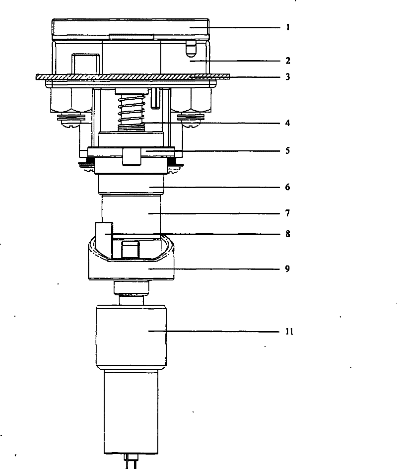 Electricity driving operation/exit apparatus for protection pressing board