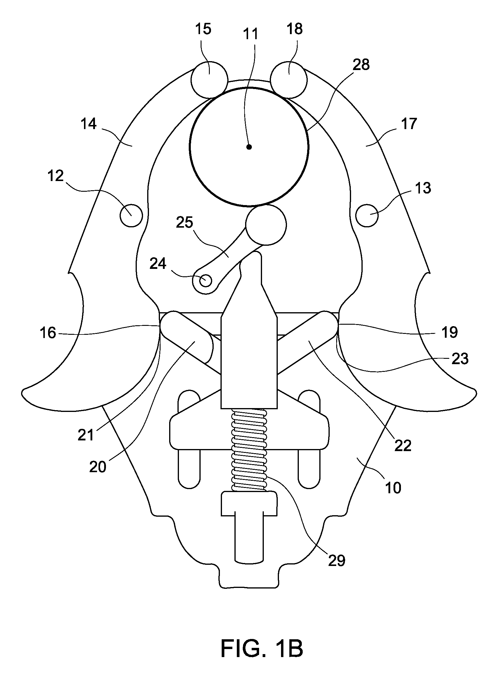 Self-centering mechanism, a clamping device for an electronic device and means for their integration