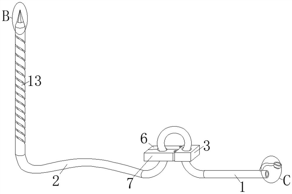 Disposable lacrimal passage drainage tube and use method thereof