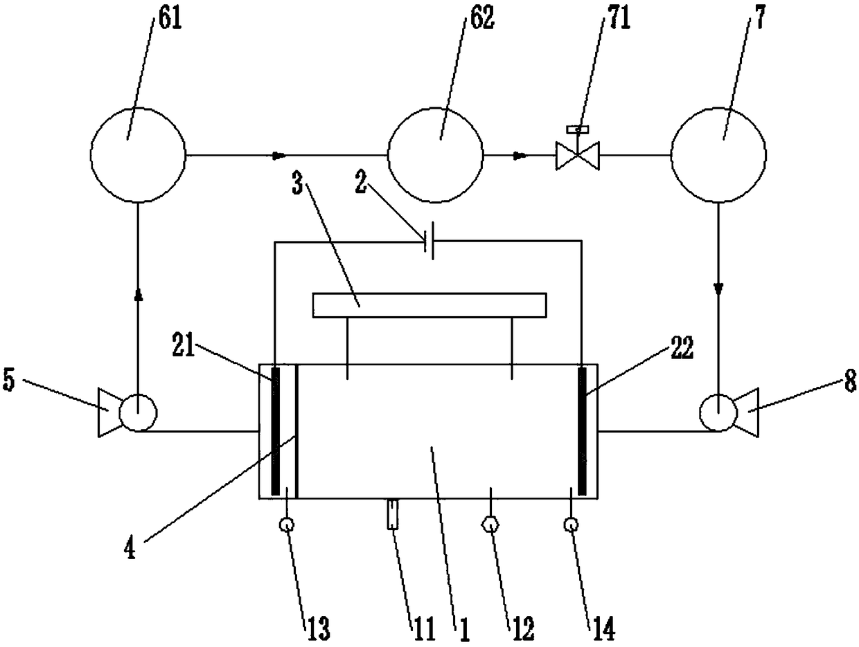 Electric restoration system of heavy metal pollutants