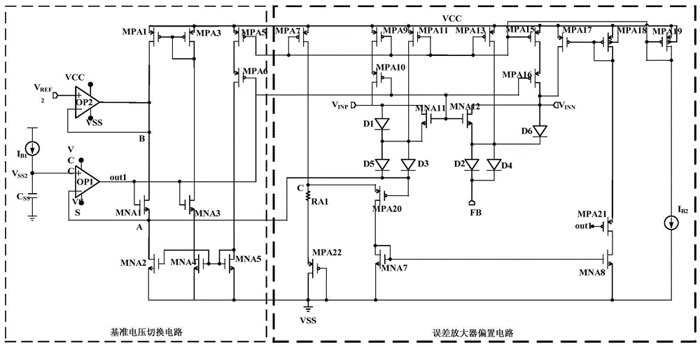 A Soft Start Circuit for Switching Power Supply Used in Bipolar Error Amplifier