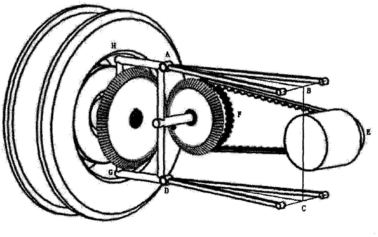 Wheel-side deceleration driving device of equal-length double wishbone suspension