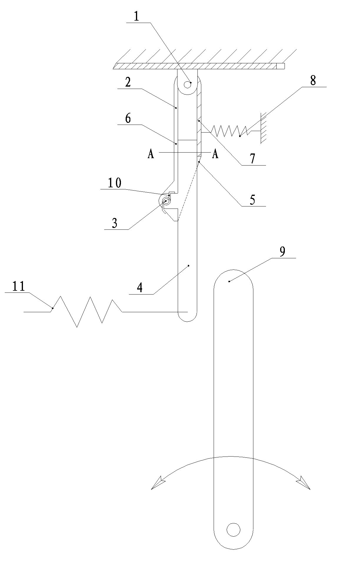 Clutching delaying device for vehicle starting