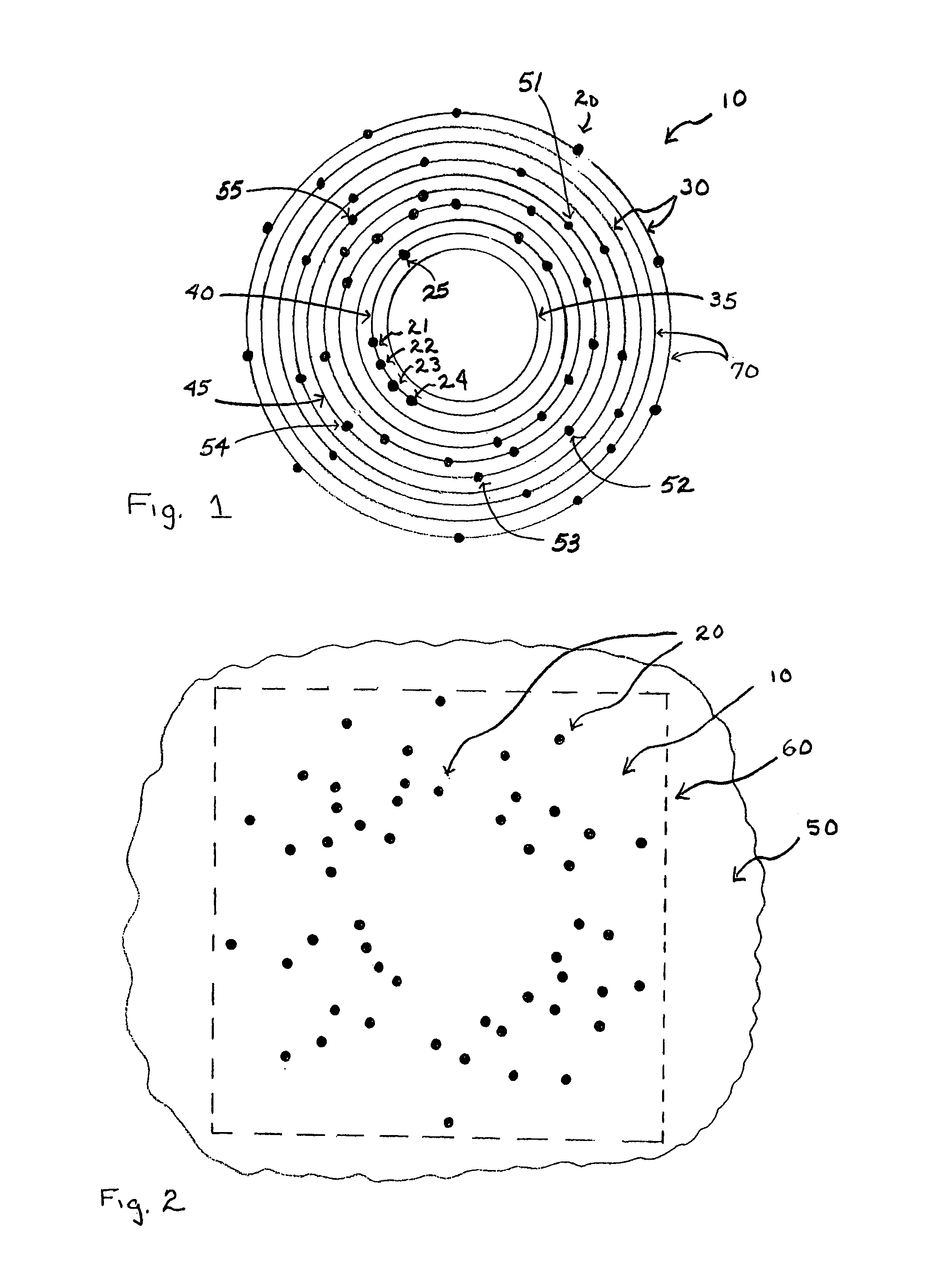 Data encoding mark for placement in a compact area and an object carrying the data encoding mark