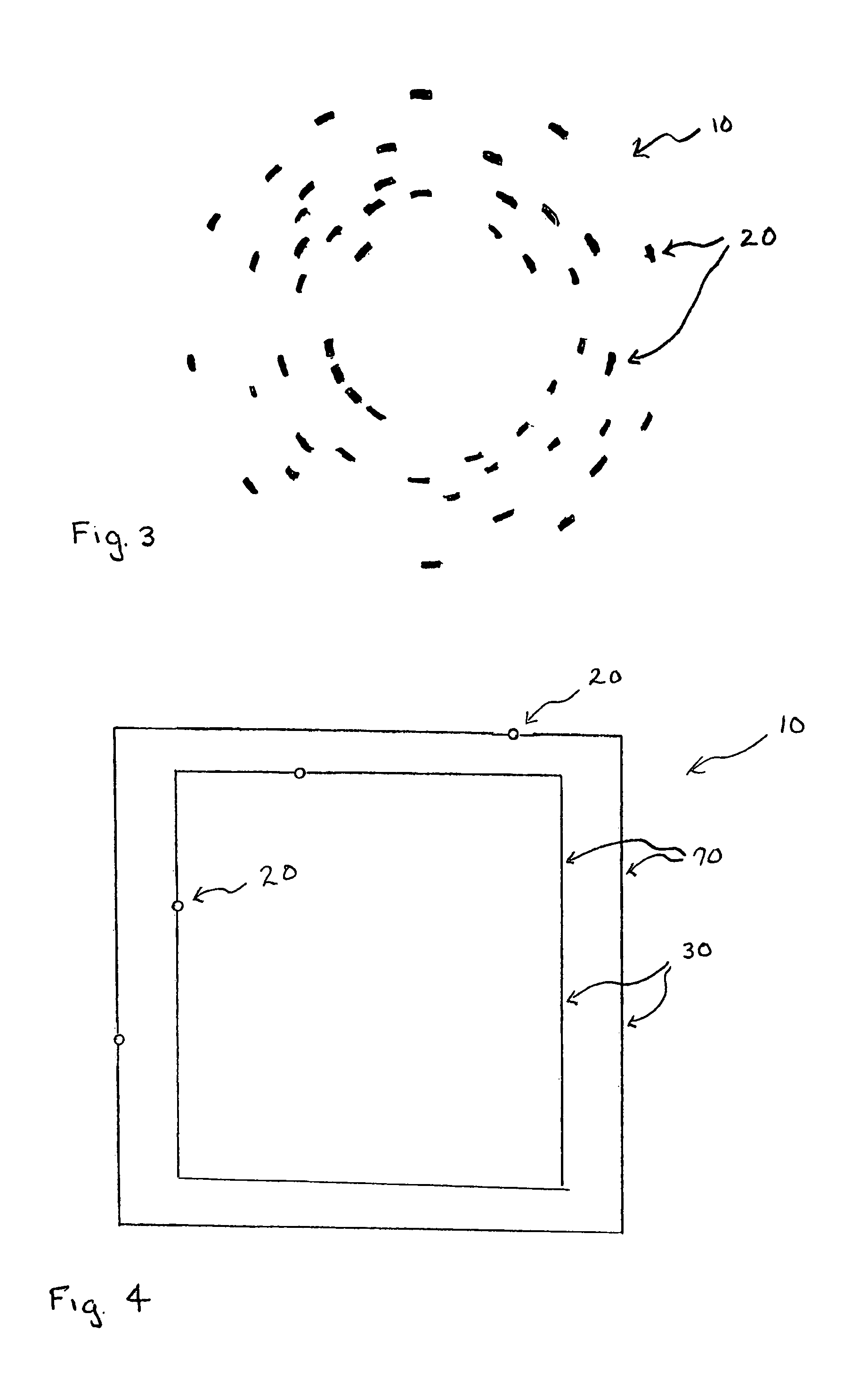 Data encoding mark for placement in a compact area and an object carrying the data encoding mark