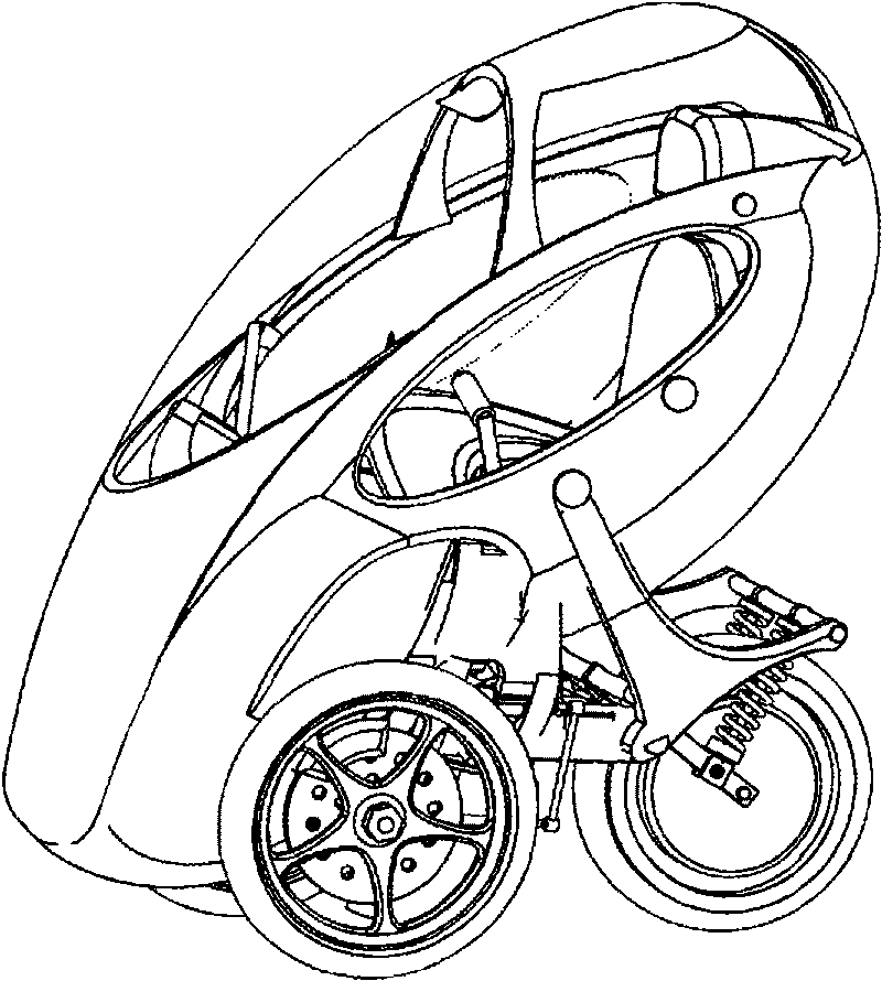 Triangular intelligently-deformed motor vehicle