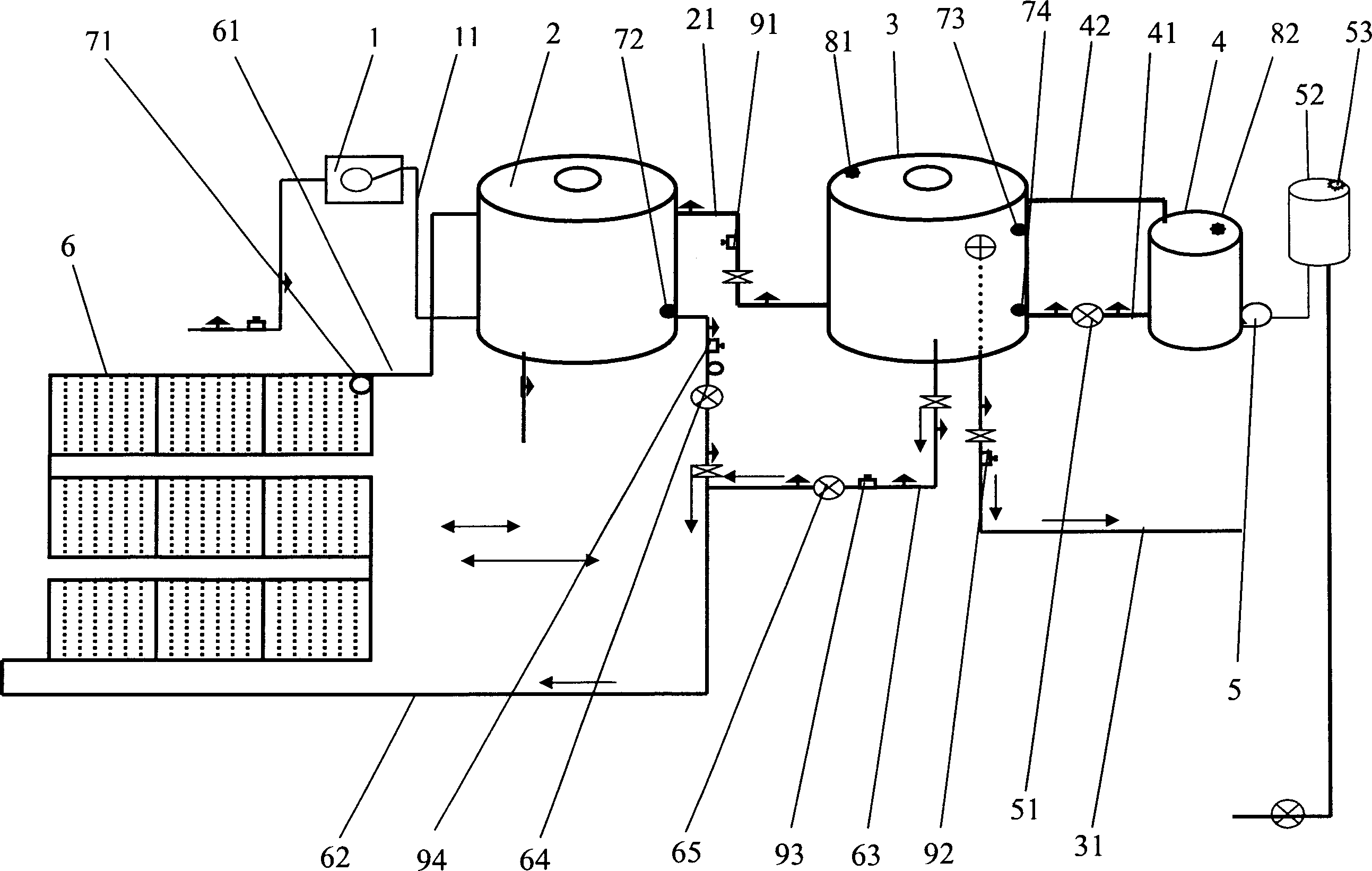 Control system of solar energy water heater for storied building and controlling method thereof