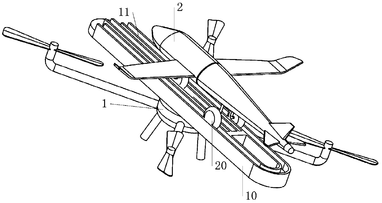Vertical Takeoff Assist System for Backpack Fixed Wing Aircraft