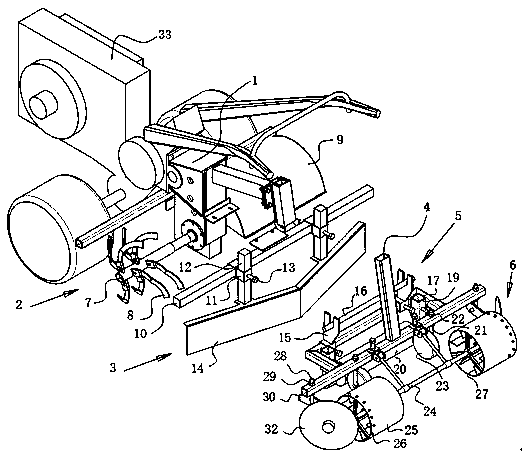 Soil covering and film covering integrated machine for astragalus membranaceus and codonopsis pilosula