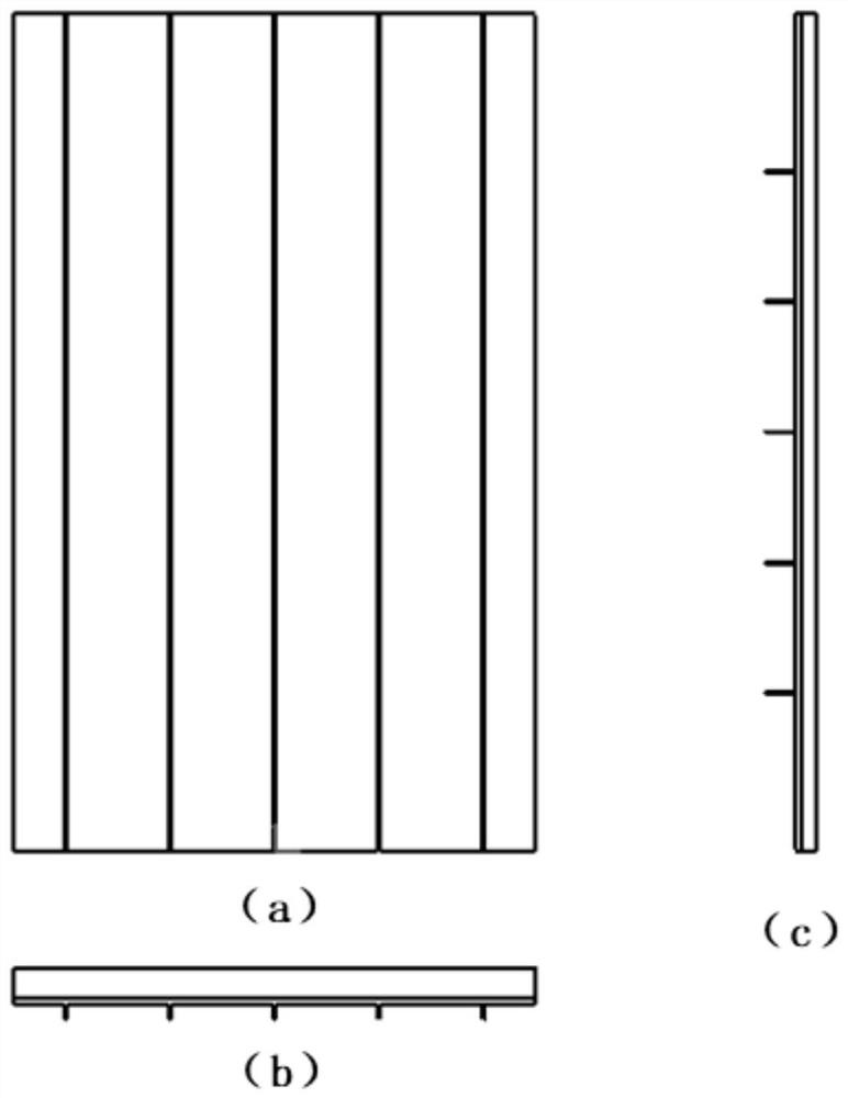 Bidirectional reinforcing structure of composite material of aircraft control surface and forming method