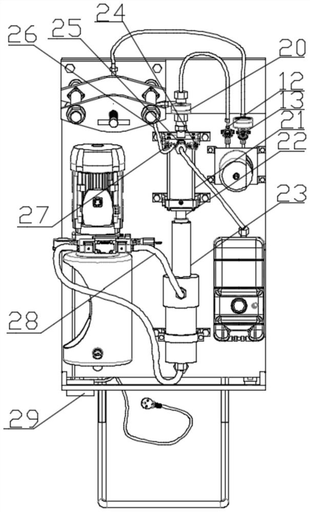 A kind of hydraulic pressure stabilizing similar material pressing device and using method thereof