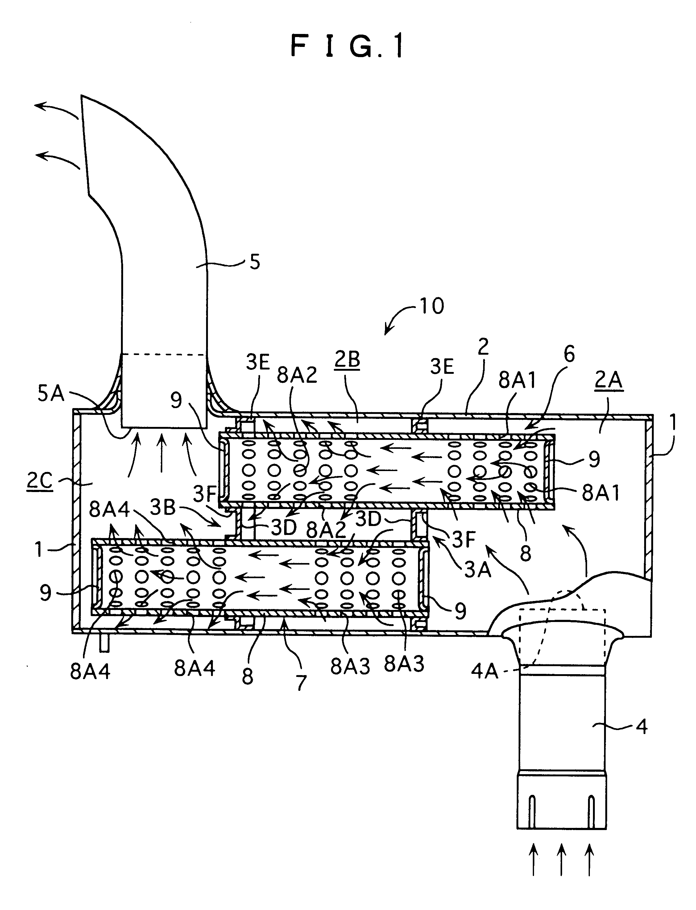 Exhaust silencer and communicating pipe thereof