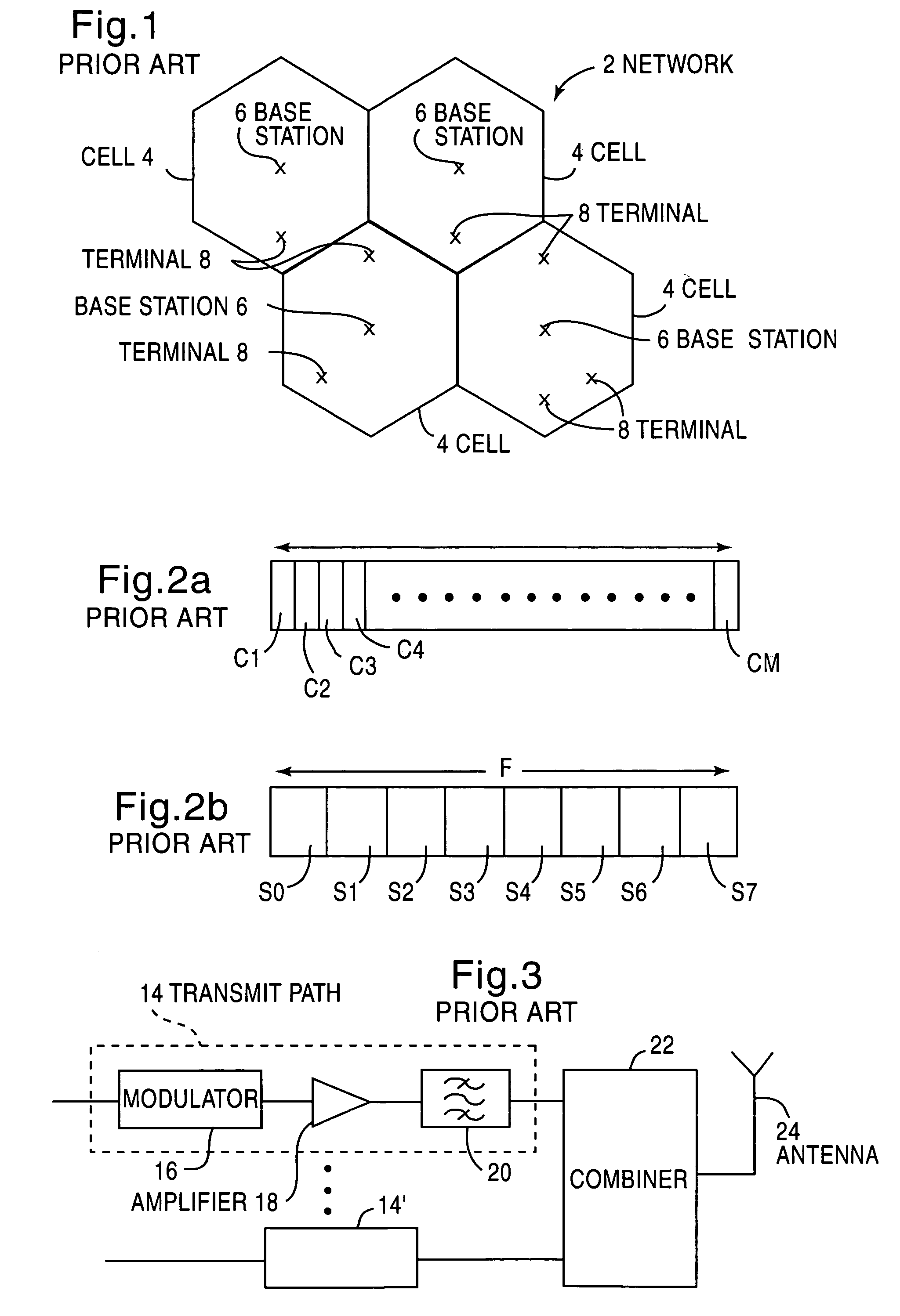 Multi-frequency transmitter using predistortion and a method of transmitting