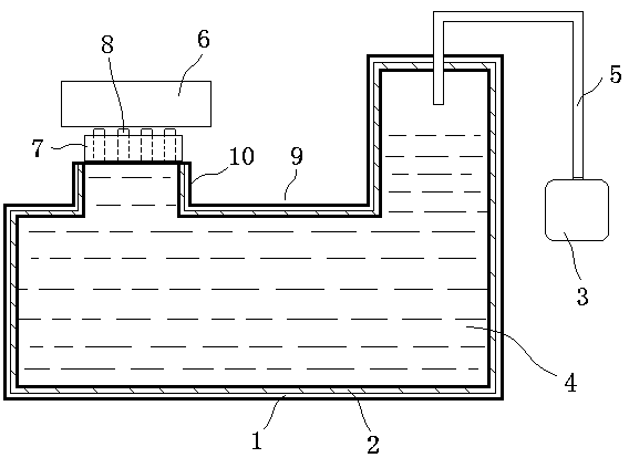 Heat transfer experimental device for electronic packaging microscale solder joint