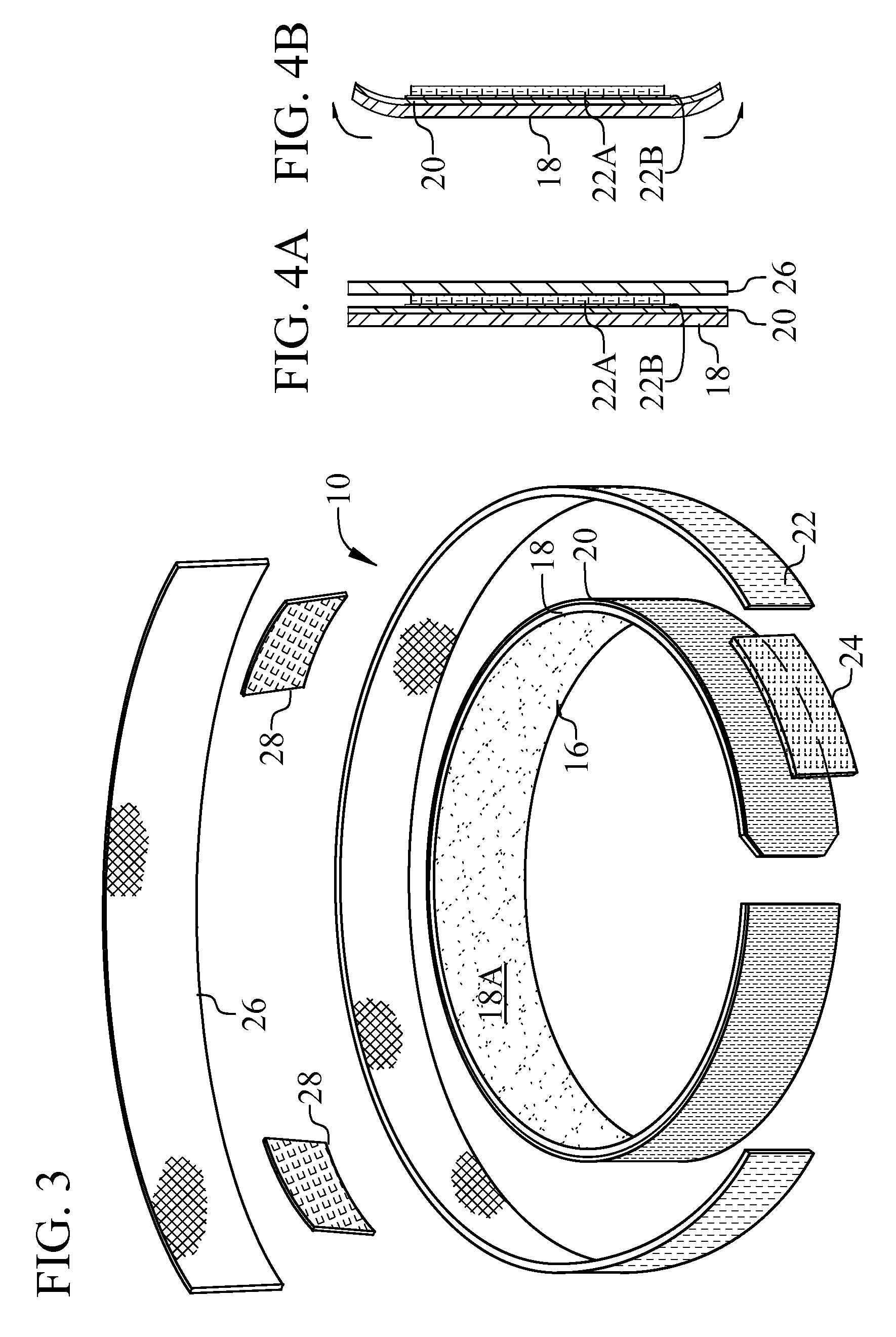 Sacroiliac belt and composite structure