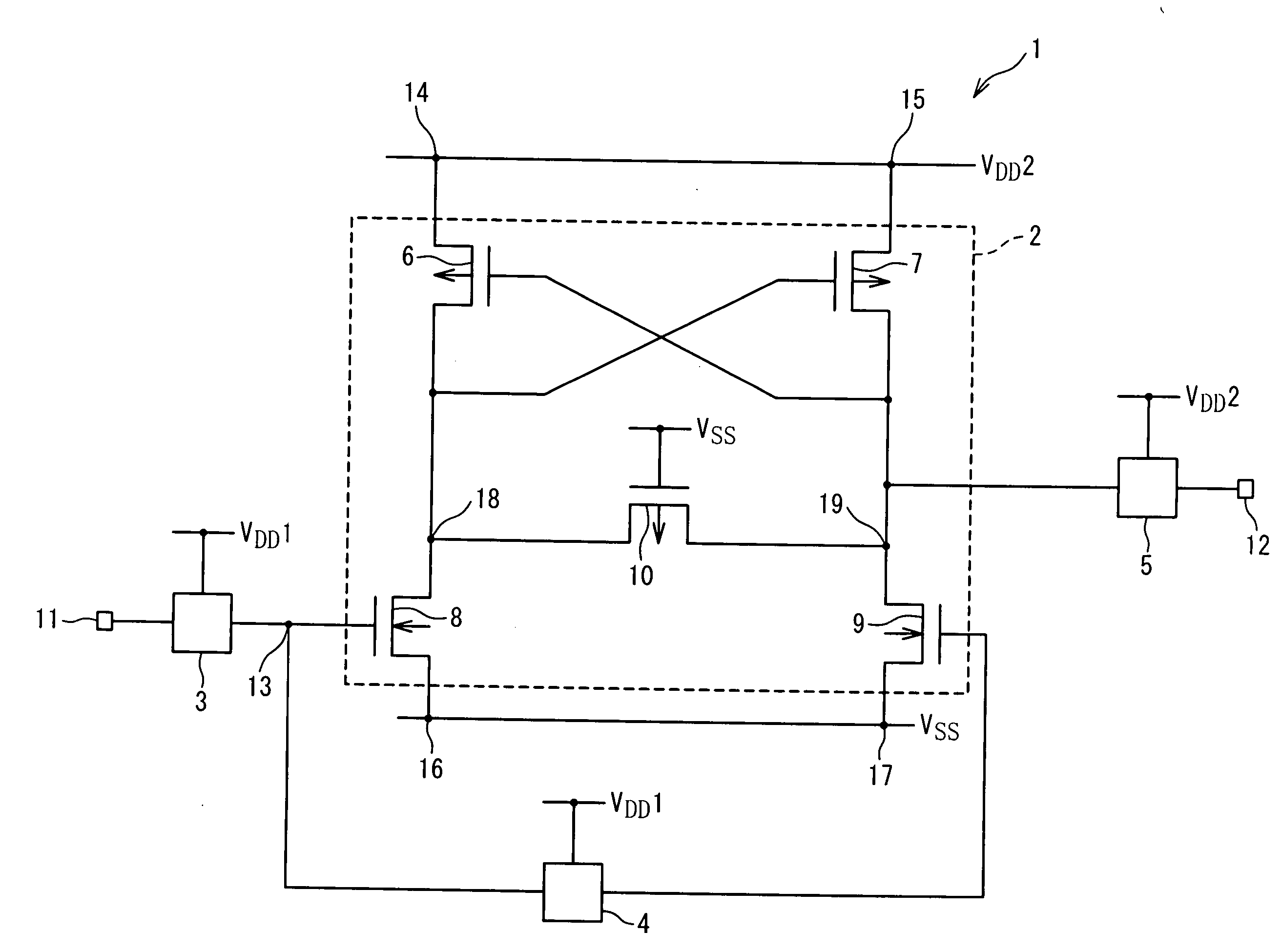 Level shifter circuit