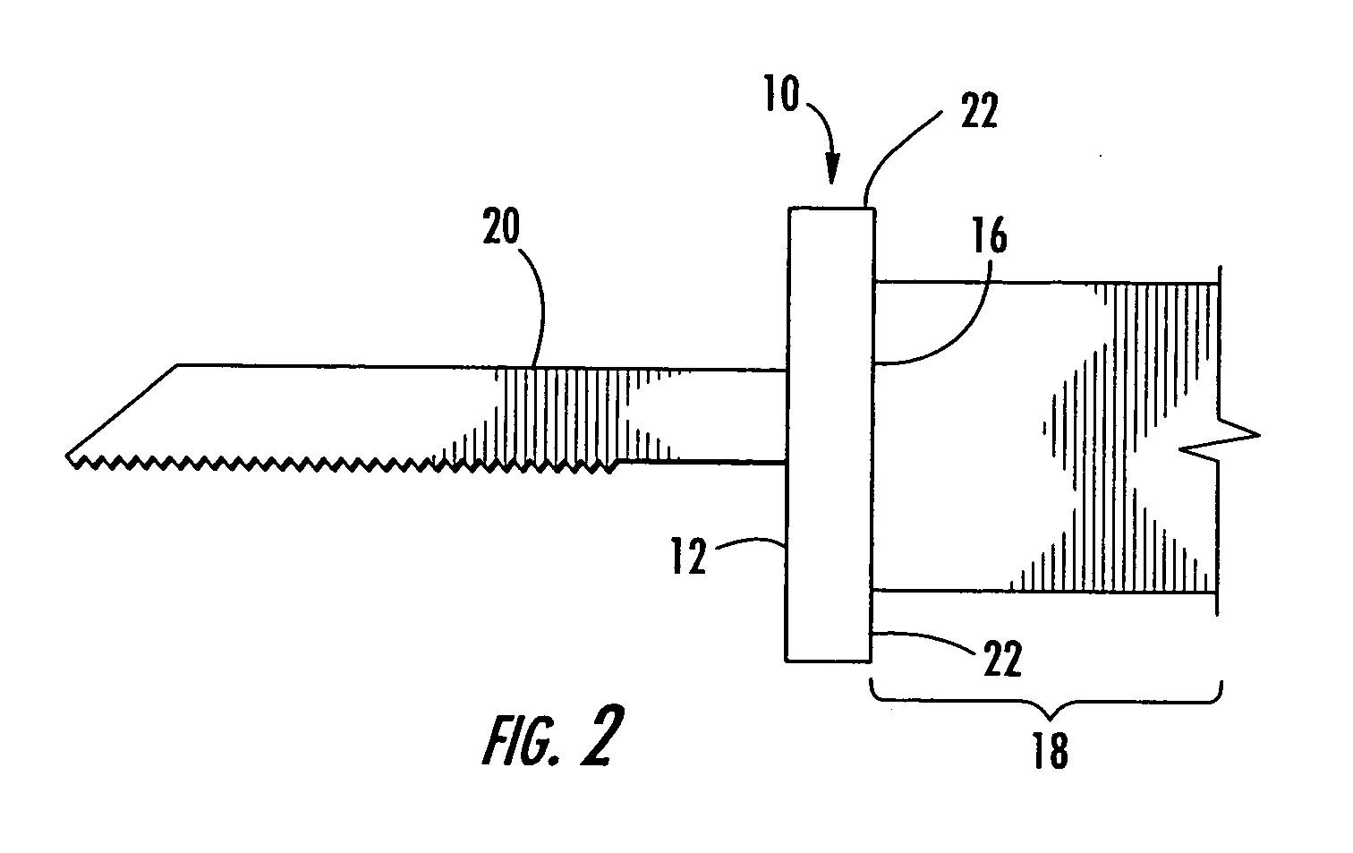 Guard for reciprocating saw and related method