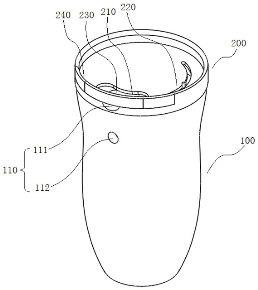 Vacuum cup capable of sensing temperature