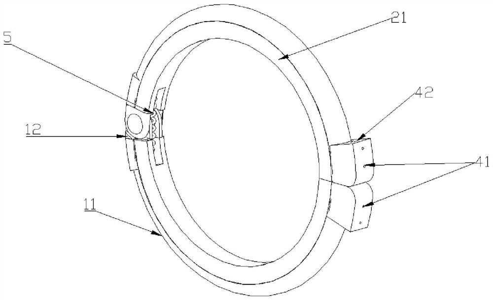 Power line carrier radiation detection ring assembly