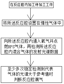 Gas leakage detection method for RPS gas dissociation