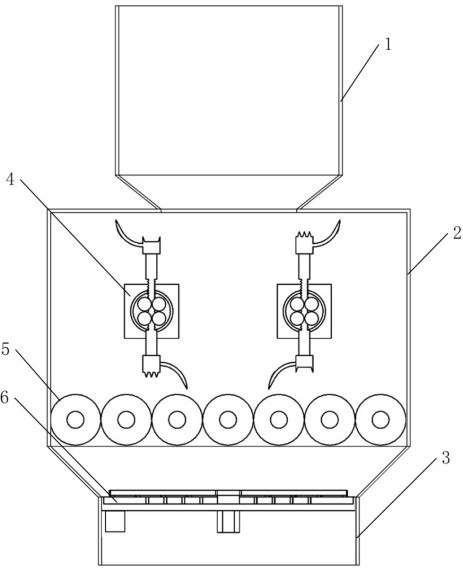 Polyester waste silk crushing device and using method thereof