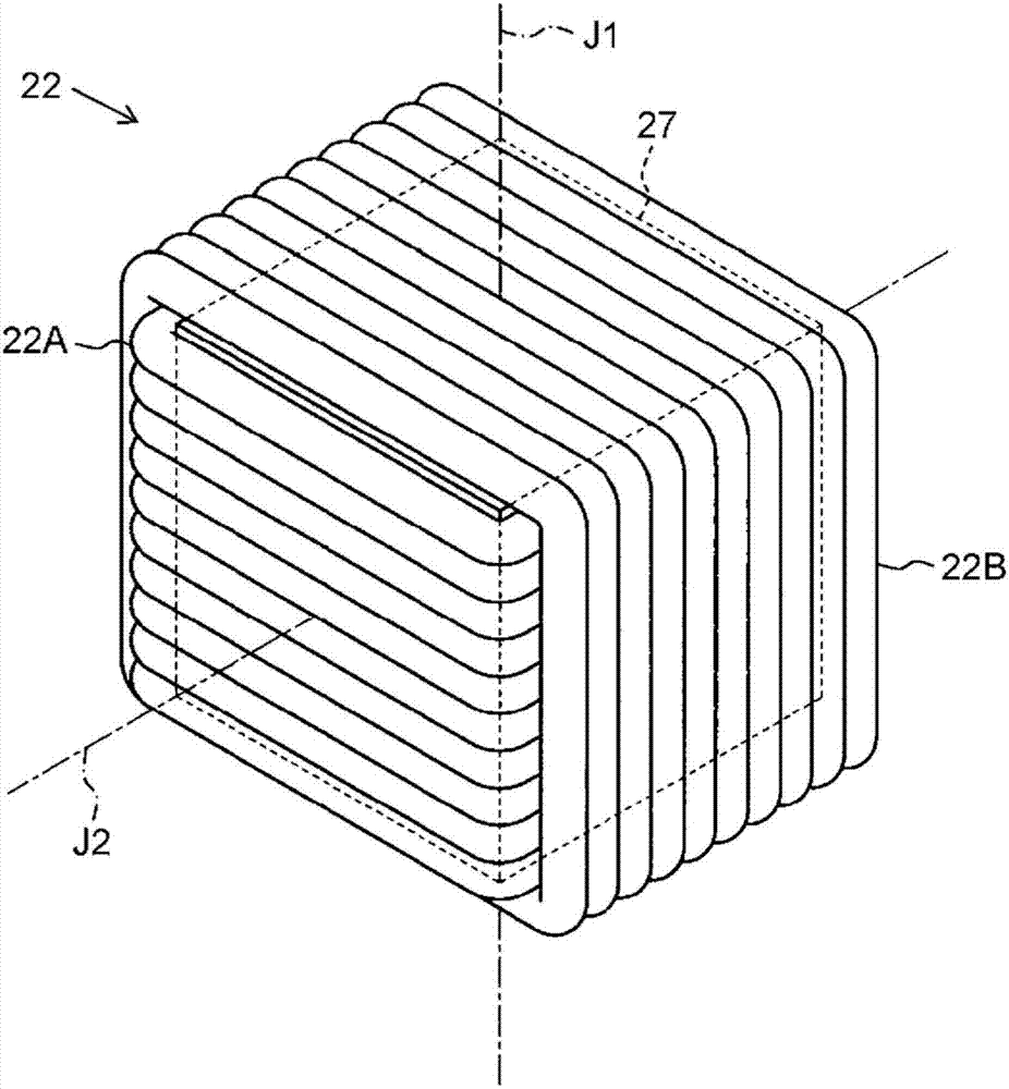 Power reception device, and contactless power transmission device provided with same