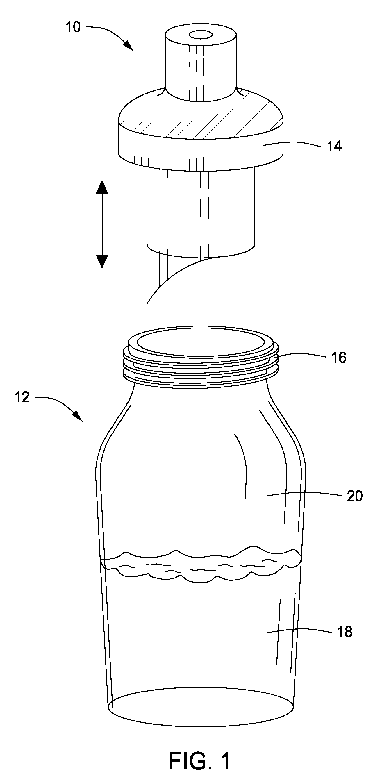 Container for Keeping Component Separate up to Their Use