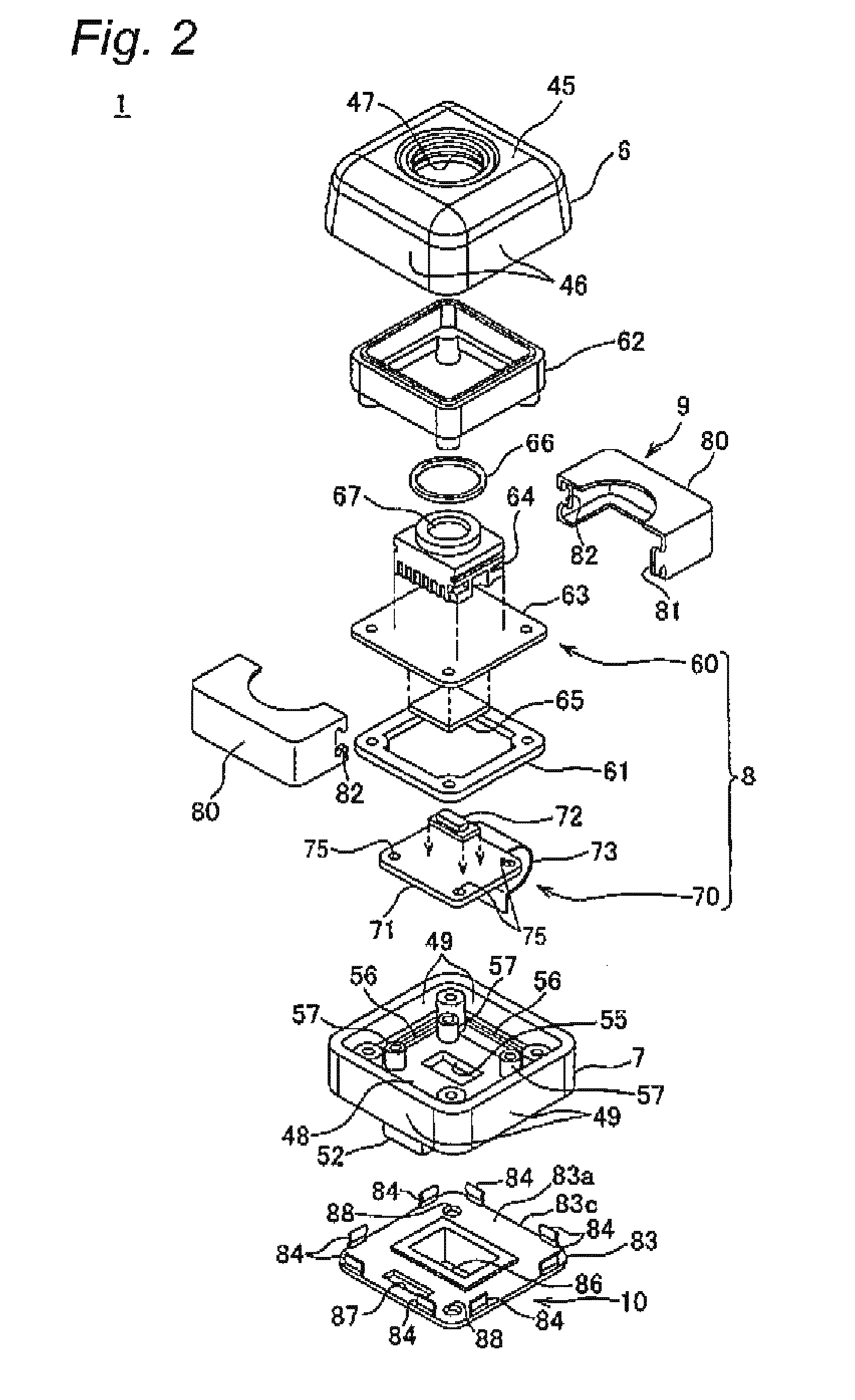 Electric apparatus module