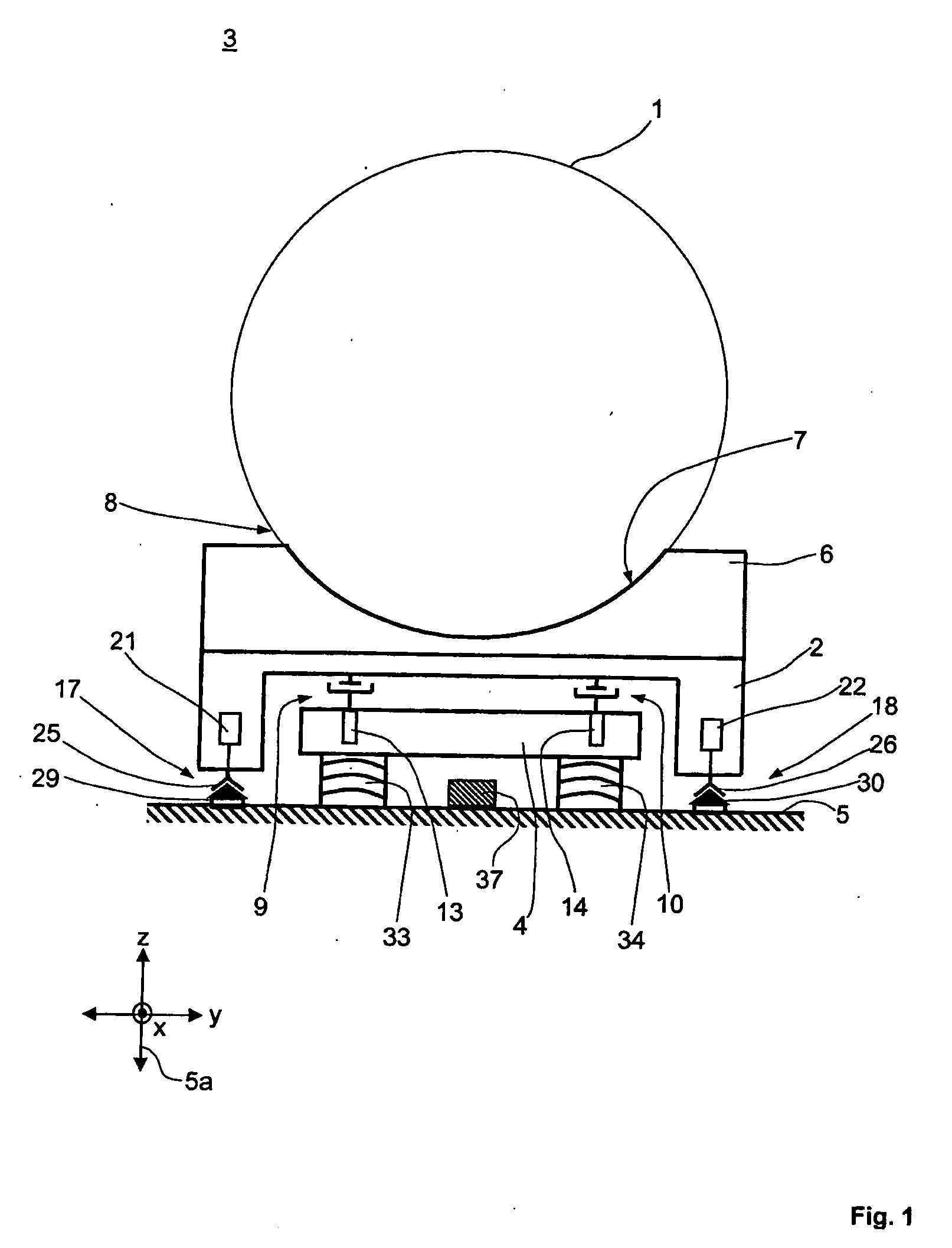Device for transporting components for transportation systems