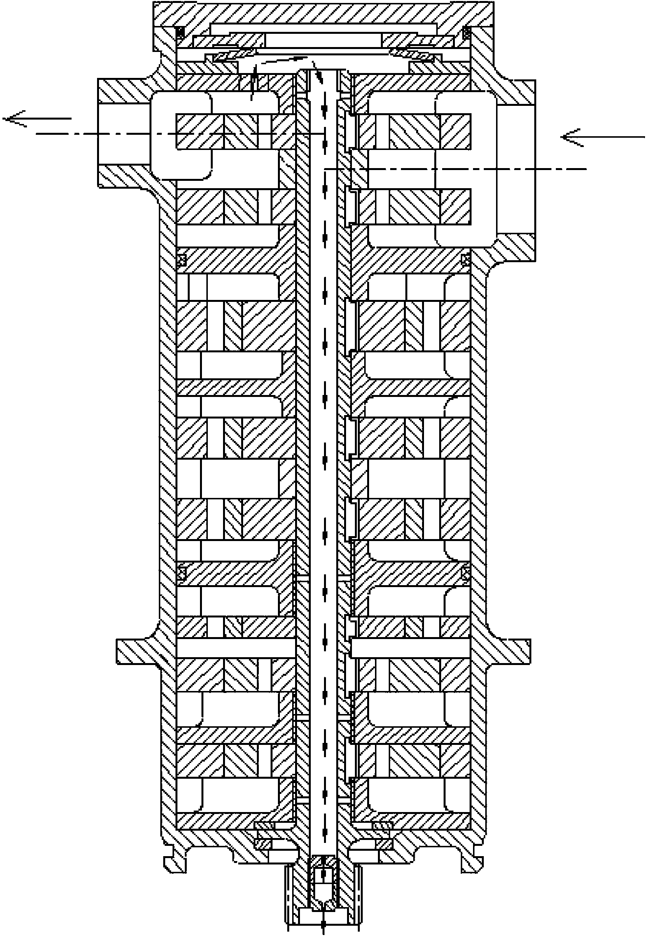 Anti-siphon structure in oil suction inlet of lubricating oil pump