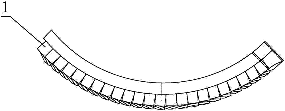 Machining method for nozzle steam channel