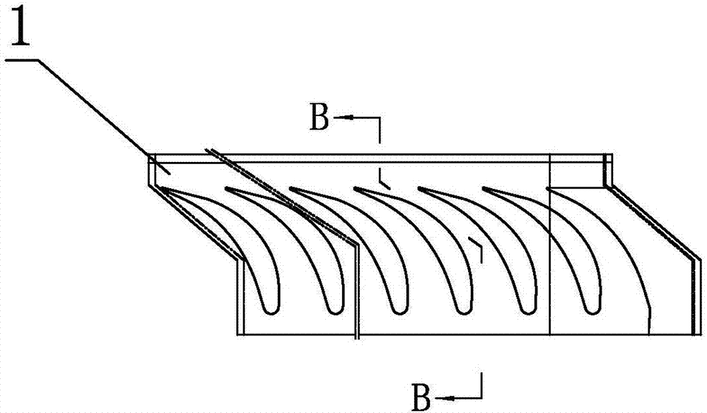 Machining method for nozzle steam channel