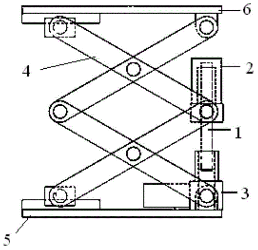 Retractable supporting structure and hospital bed lifting mechanism