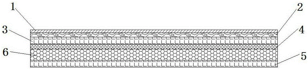 Curtain wall structure using liquid-state granite paint