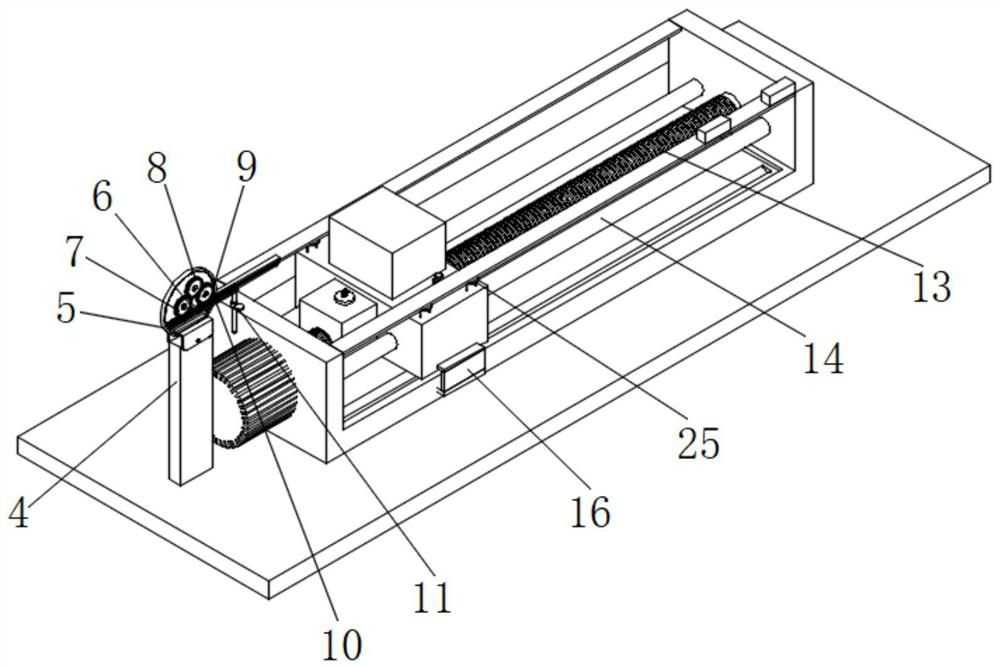 Cantilever type three-axis lead screw movement sliding table
