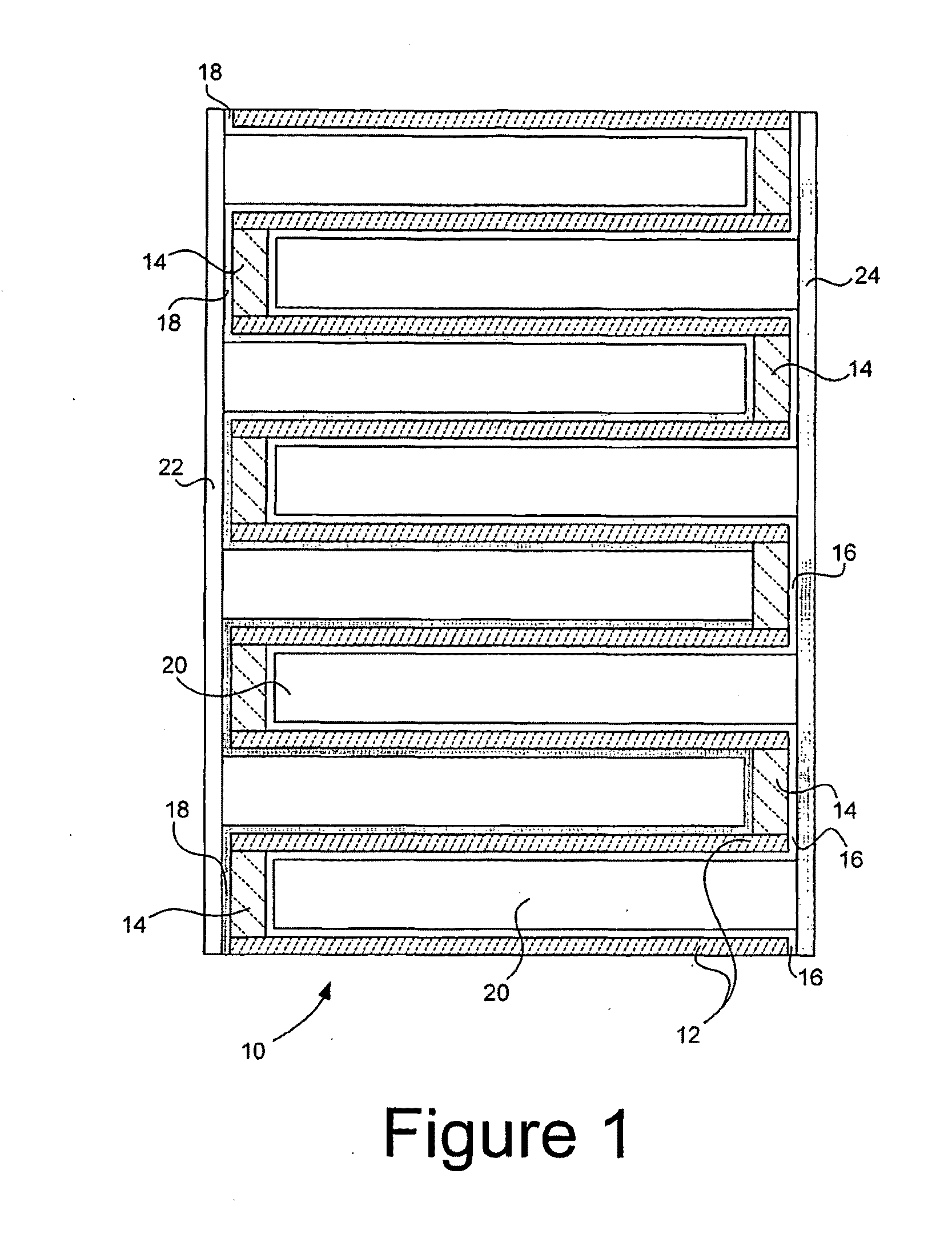 Cellular Honeycomb Ultracapacitors and Hybrid Capacitors and Methods for Producing