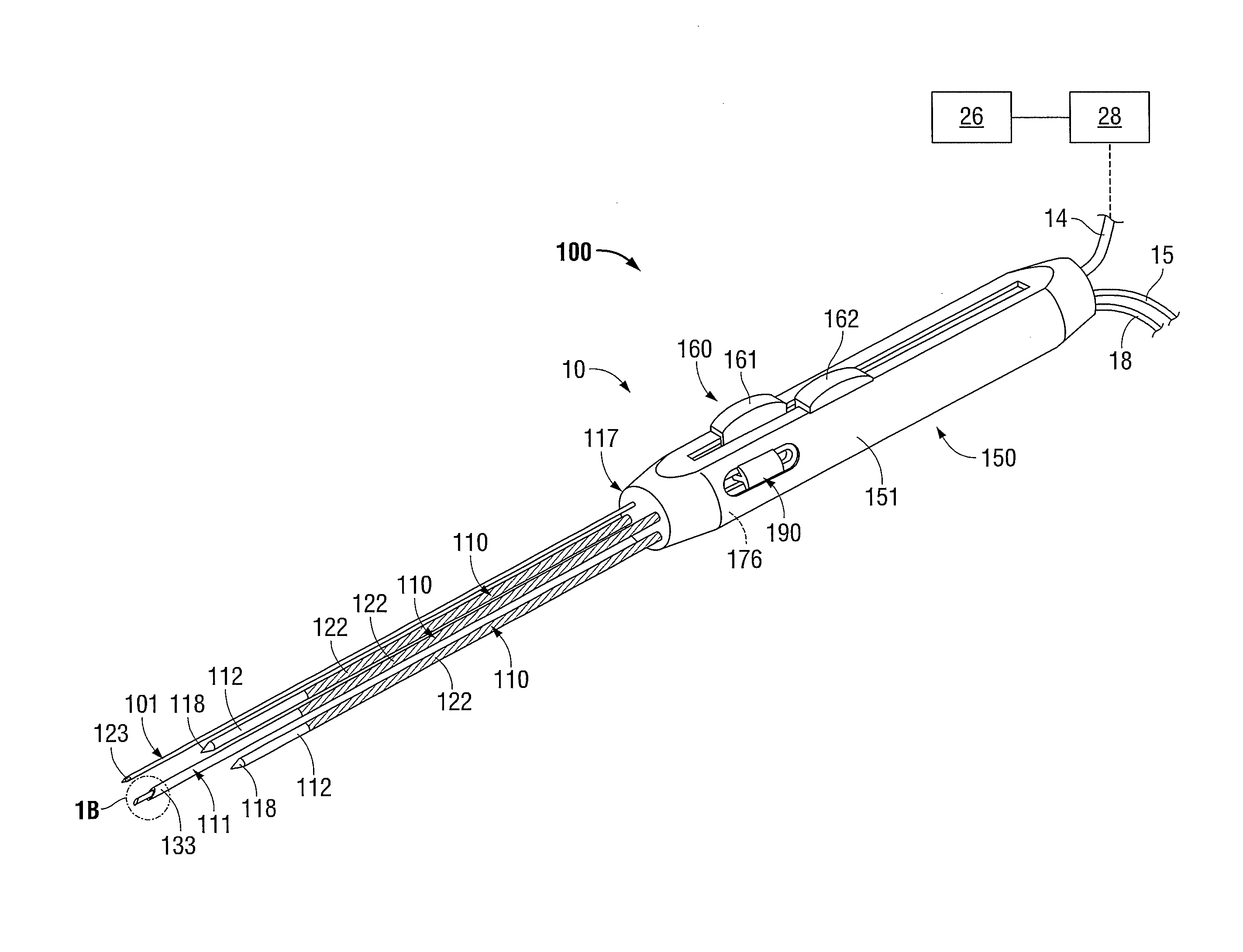 Ablation device with drug delivery component and biopsy tissue-sampling component