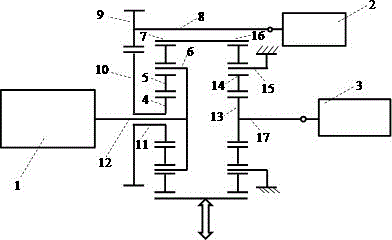 Power assembly of hybrid power vehicle