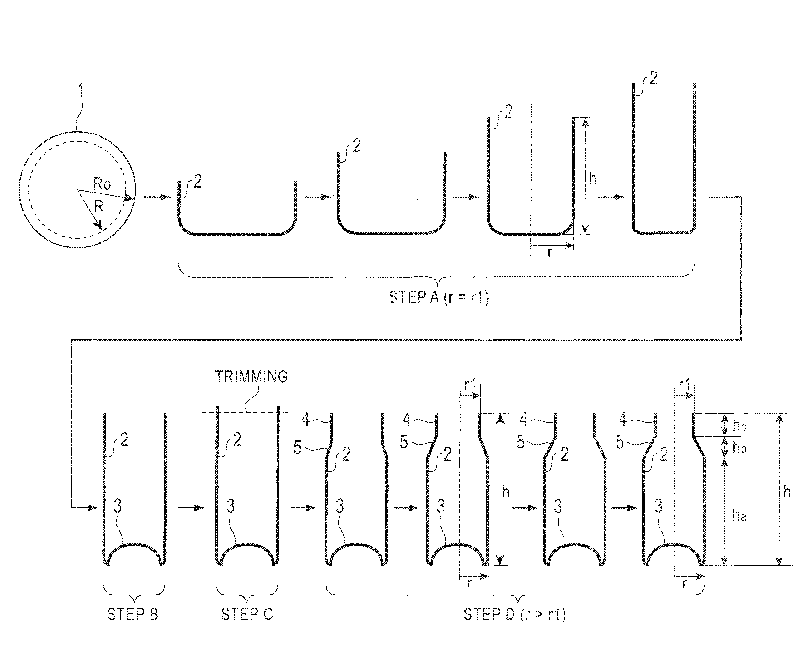 Method for production of two-piece can