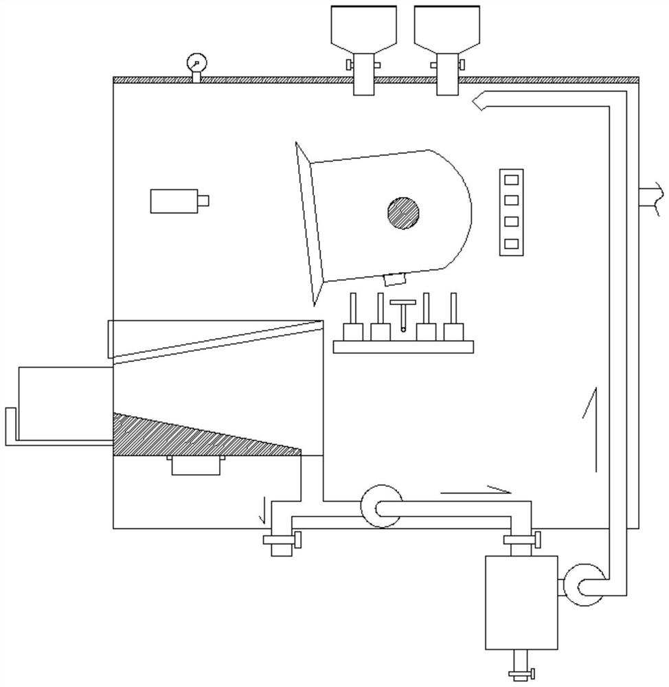 Automatic oxygen-increasing and heating peach tea scenting device and peach tea scenting method