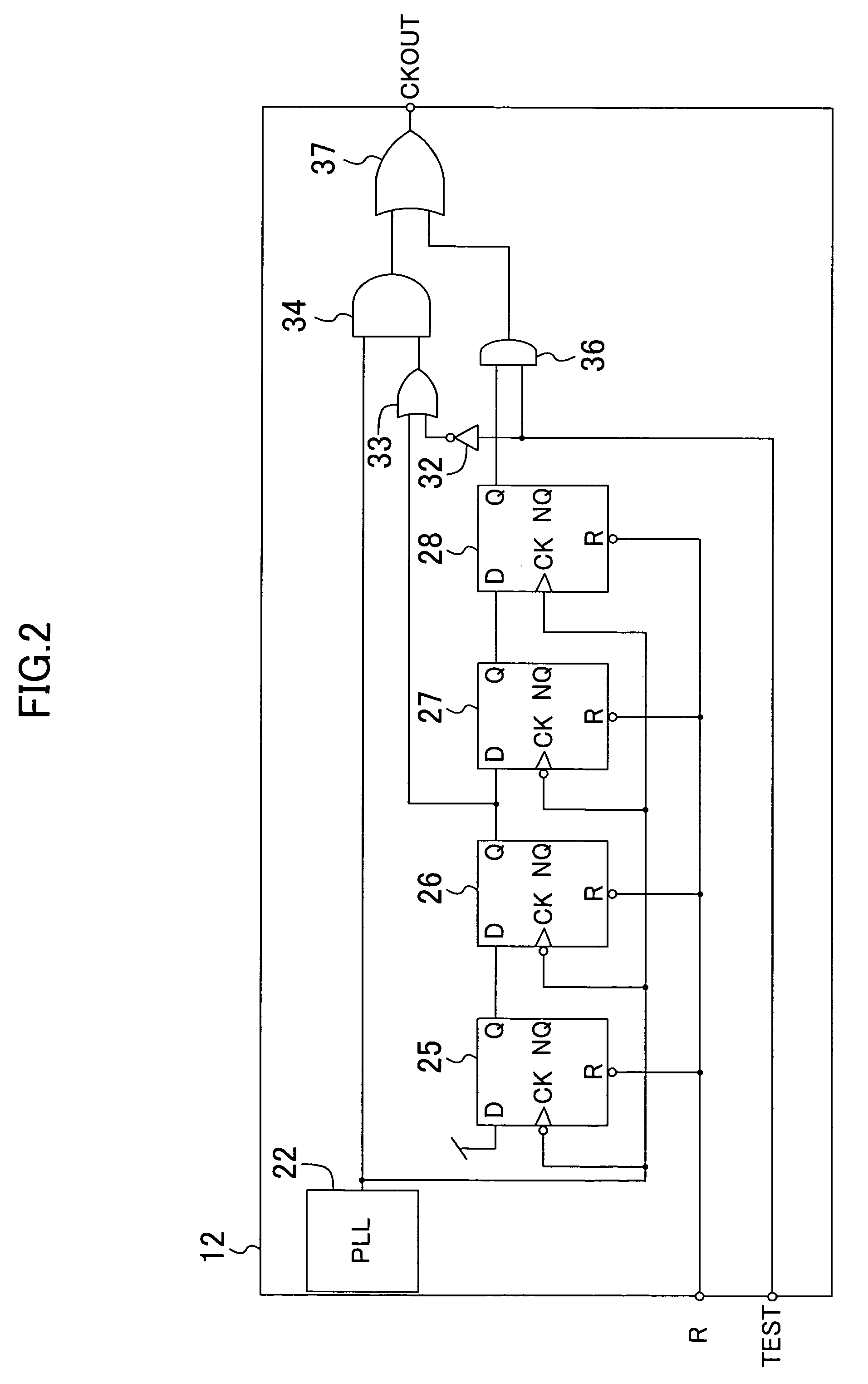 Semiconductor integrated circuit, and designing method and testing method thereof