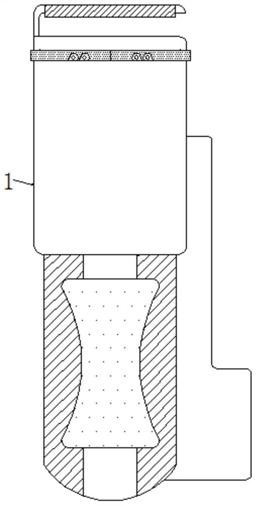 Wall face smearing device ensuring quantitative discharging and avoiding cement waste