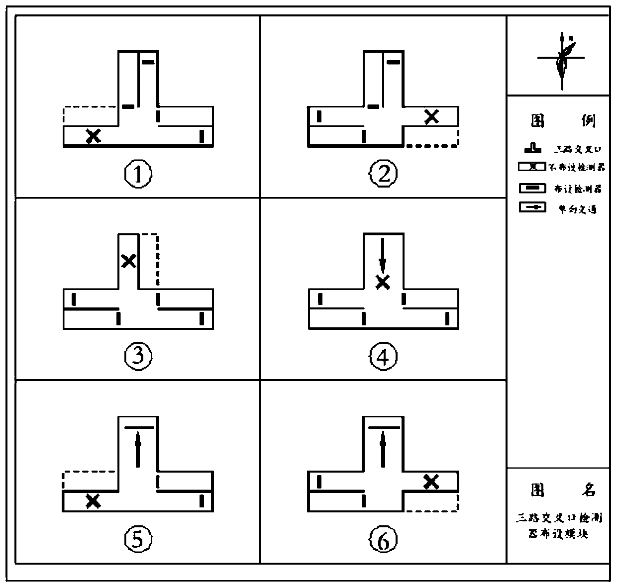 Layout method, server and system of traffic flow detector based on building block splicing