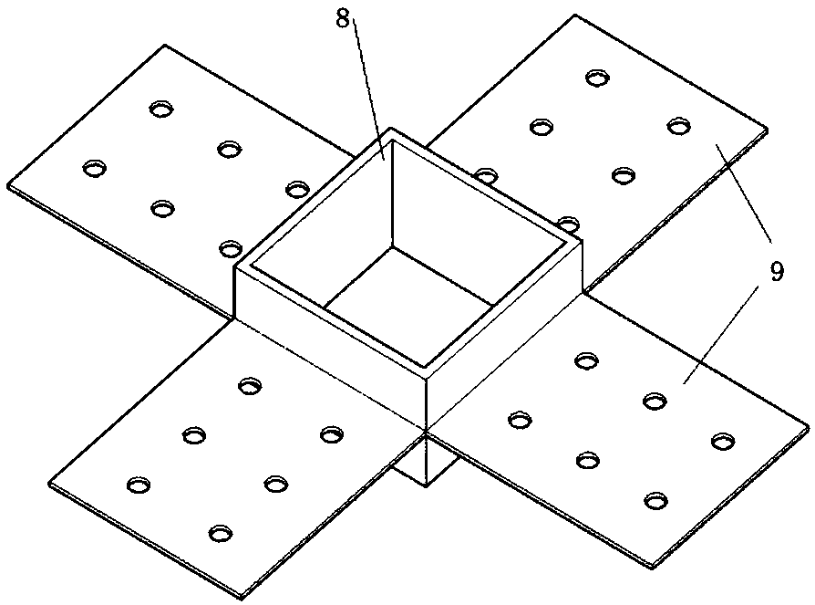 Prefabricated self-restoring concrete filled steel tube composite joint, installation method and structural system