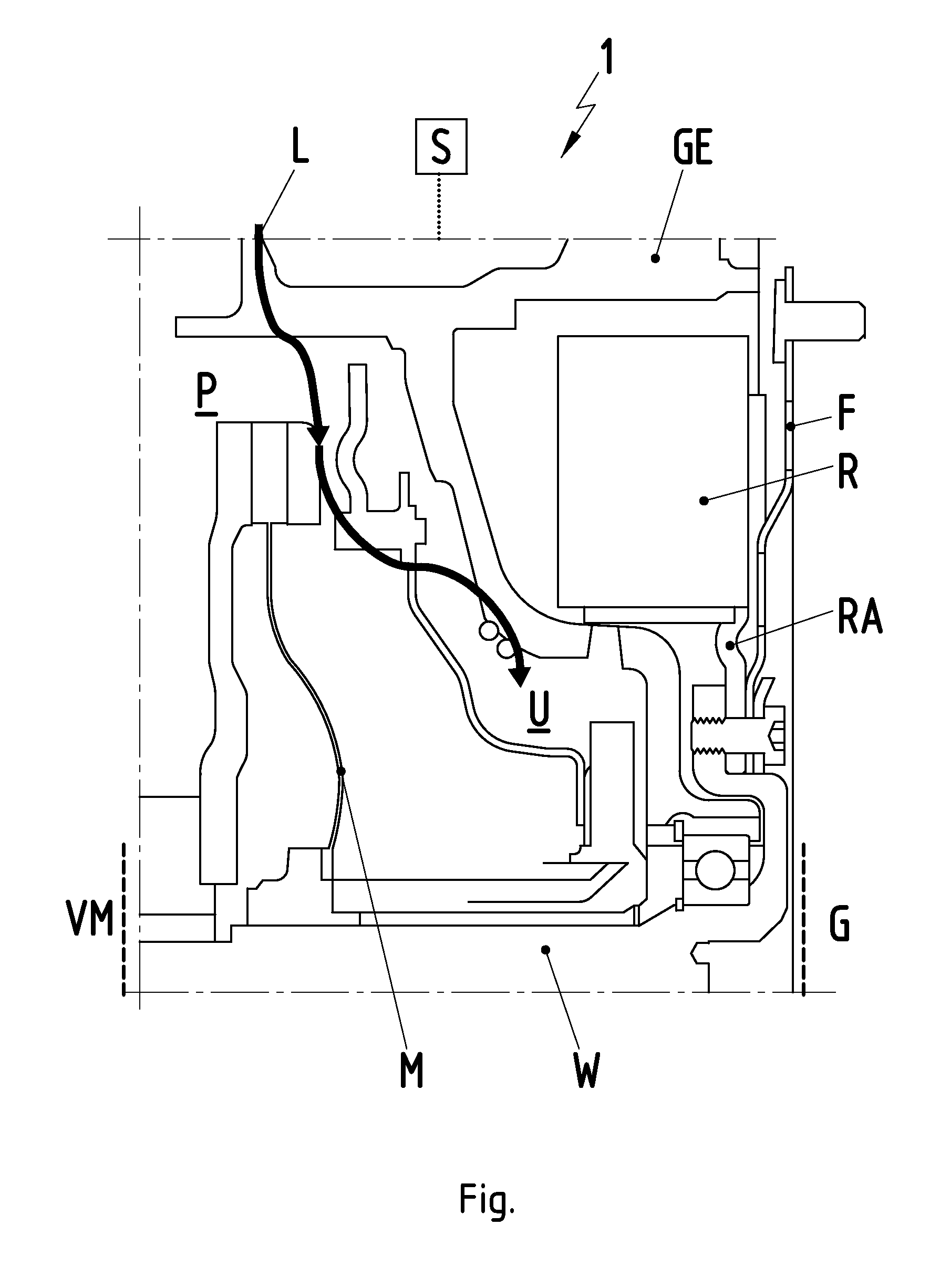 Device for sealing a component housing in a motor-vehicle drive train