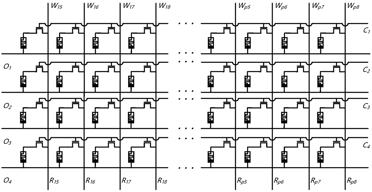 Moving target detection circuit based on memristor and CMOS