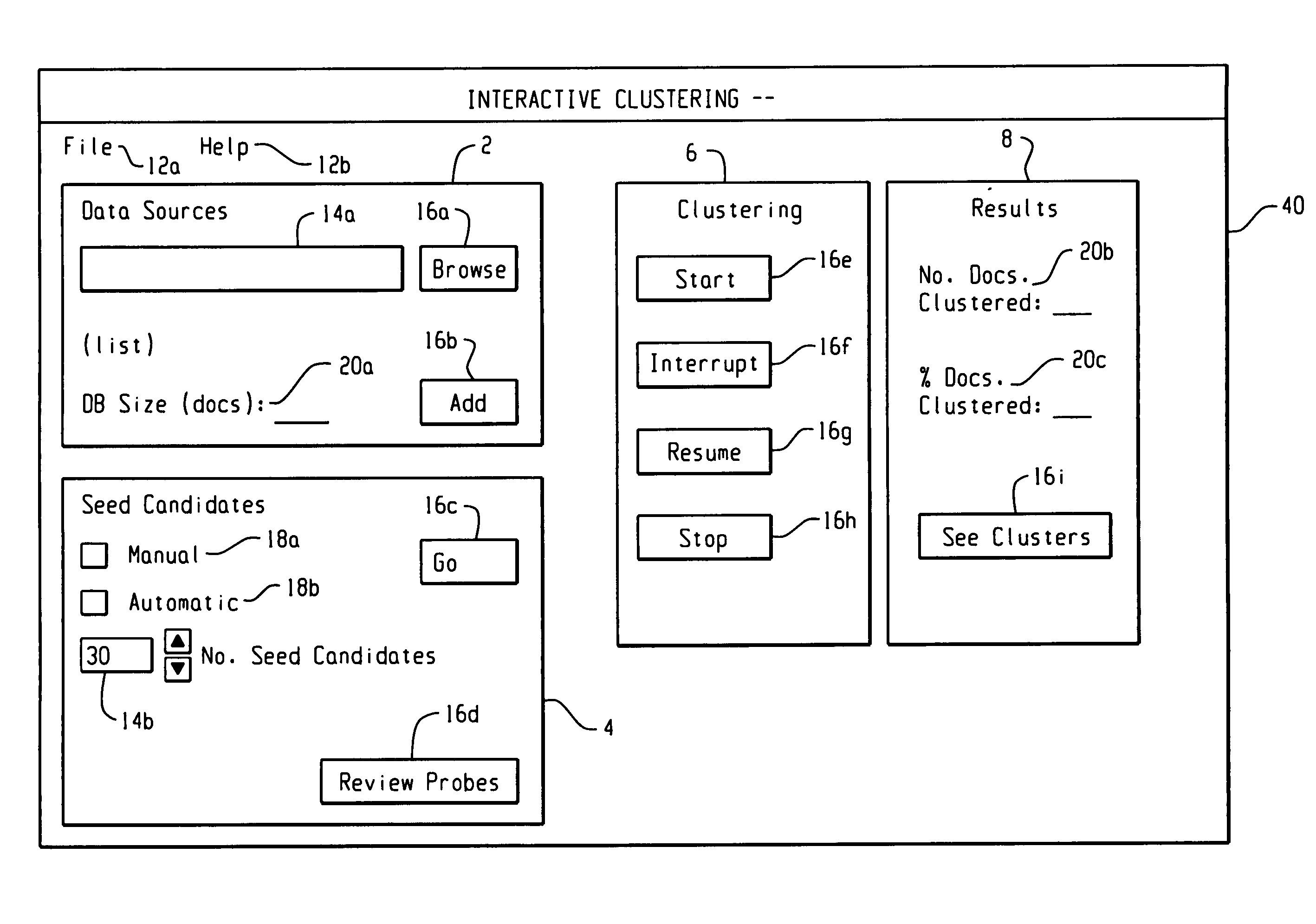 Methods and apparatus for interactive document clustering