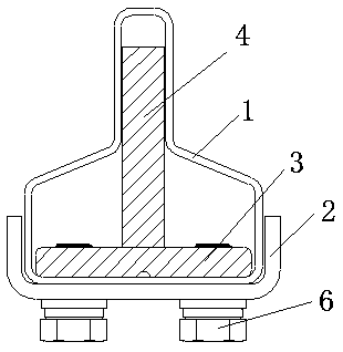 Counterweight guide rail connecting device for elevator