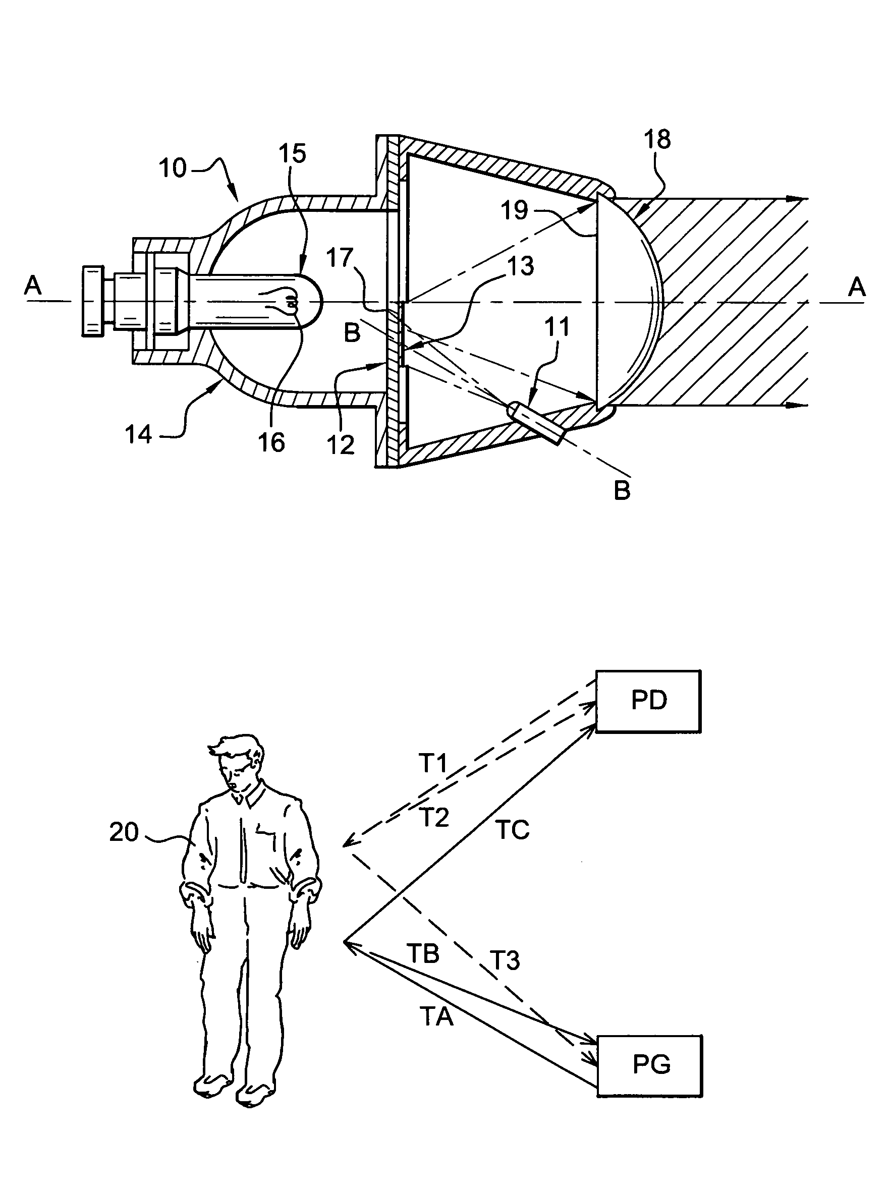 System and method of detecting driving conditions for a motor vehicle
