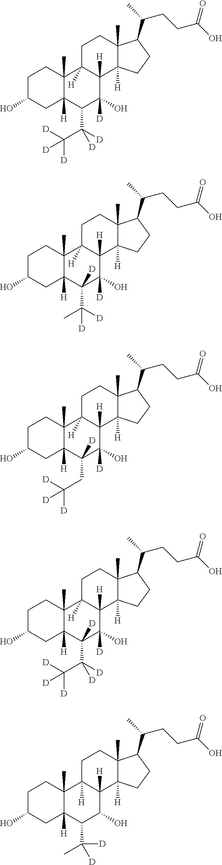 Deuterated chenodeoxycholic acid derivative and pharmaceutical composition comprising compound thereof